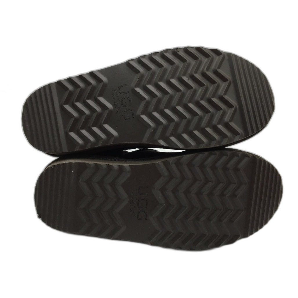 UGG Outback Australian Sheepskin Chocolate Mini Button Boot Unisex M5 L6 NEW