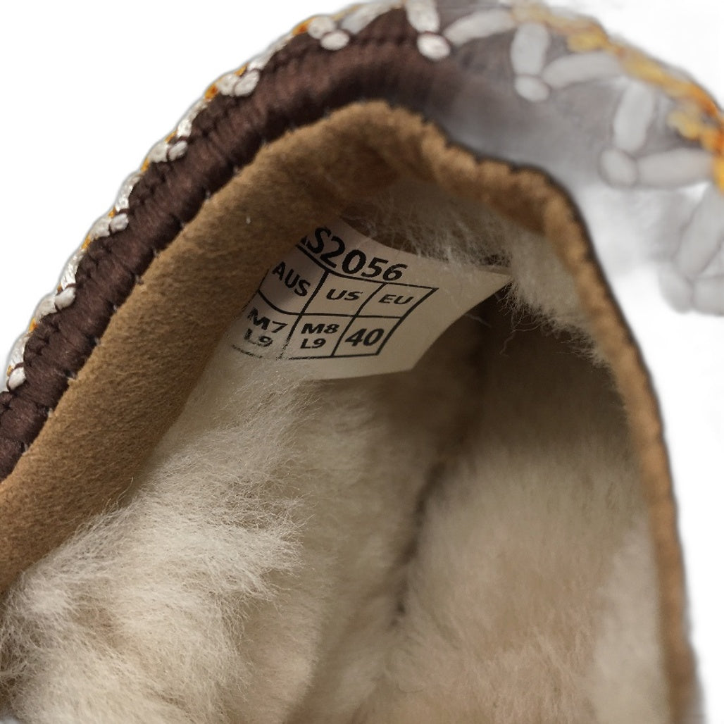 UGG Shepherd Australian Sheepskin Chestnut Valen Slippers Unisex AU M7 L9 NEW