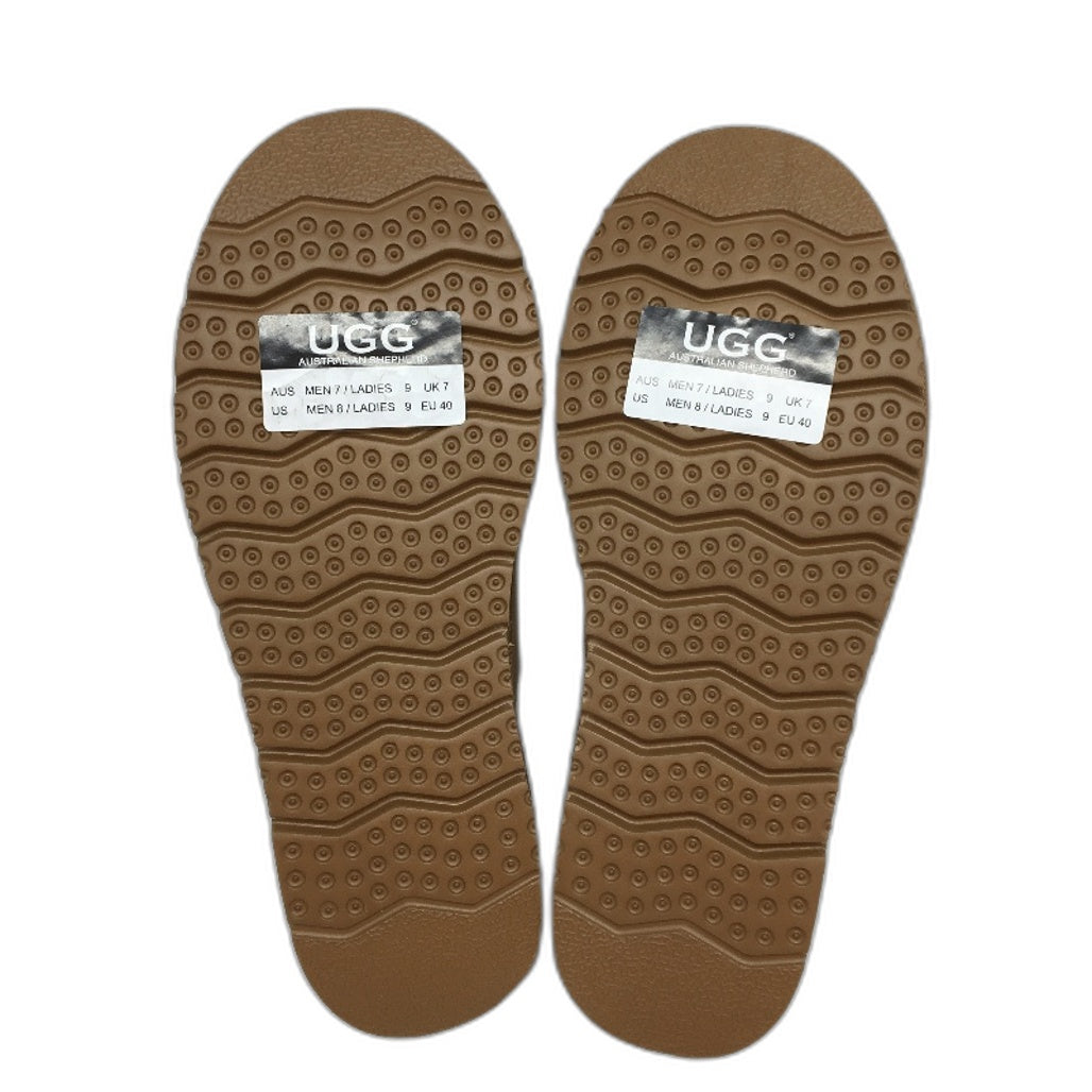 UGG Shepherd Australian Sheepskin Chestnut Valen Slippers Unisex AU M7 L9 NEW