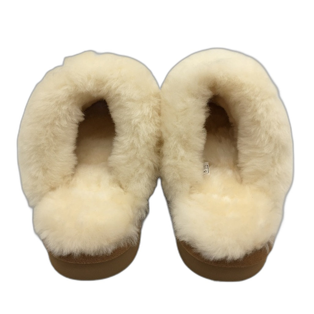 UGG Shepherd Australian Sheepskin Chestnut Muffin Slippers Unisex AU M7 L9 NEW