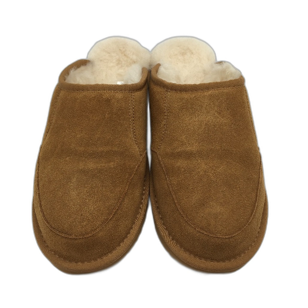 UGG Shepherd Australian Sheepskin Chestnut Bred Slippers Unisex AU M12 L14 NEW