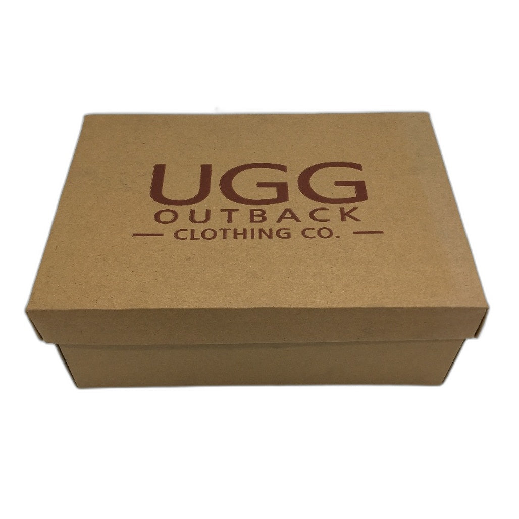 UGG Outback Australian Sheepskin Black Barwon Slipper Unisex US M9 L10 NEW