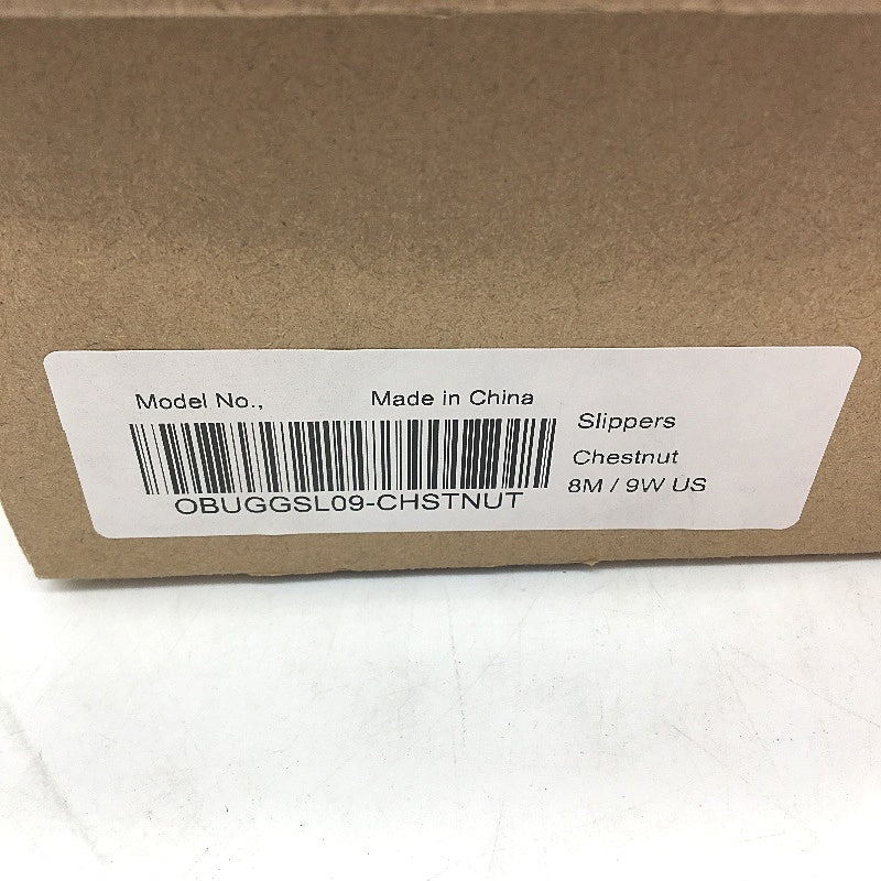 UGG Outback AUS Sheepskin Chestnut Tan Scuff Slippers Unisex US M8 L9 EU 41 NEW