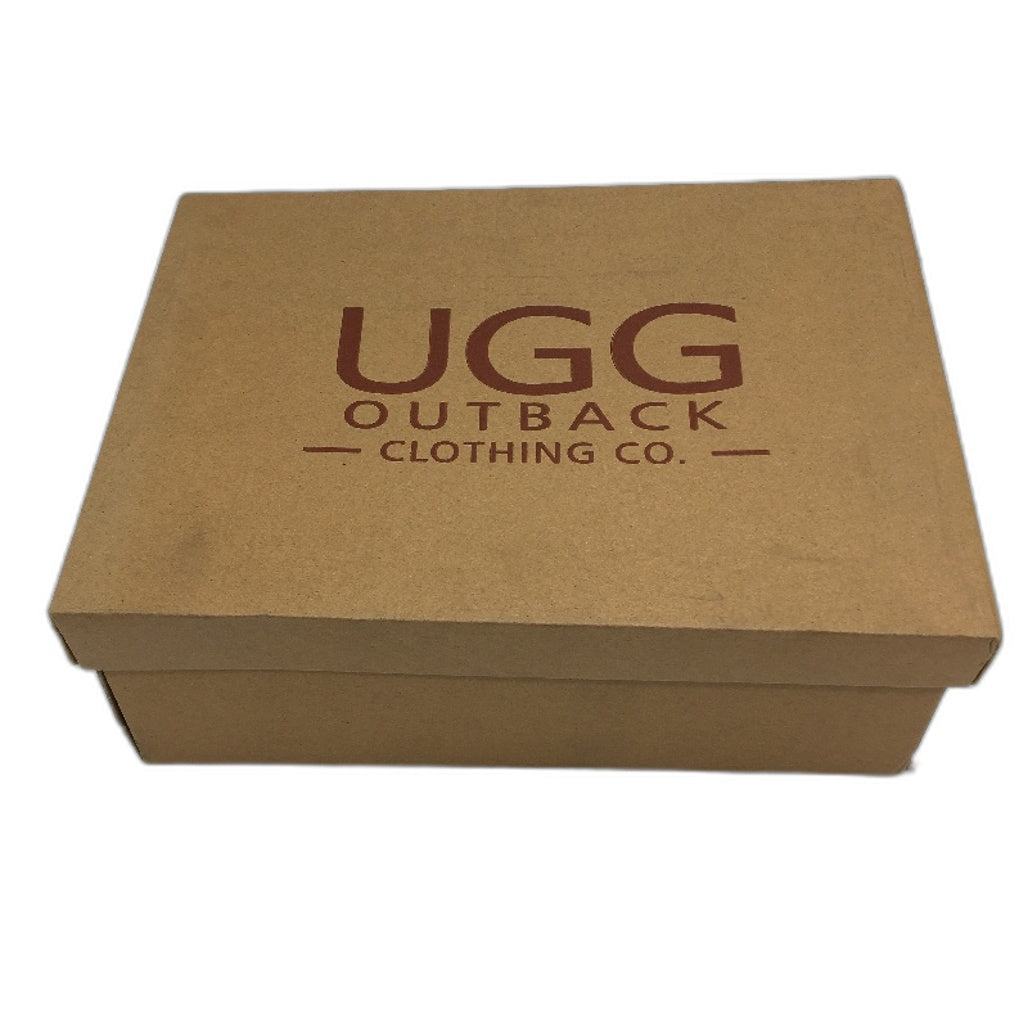 UGG Outback AUS Sheepskin Black Moccasins Slippers Unisex US M11 L12 EU 45 NEW