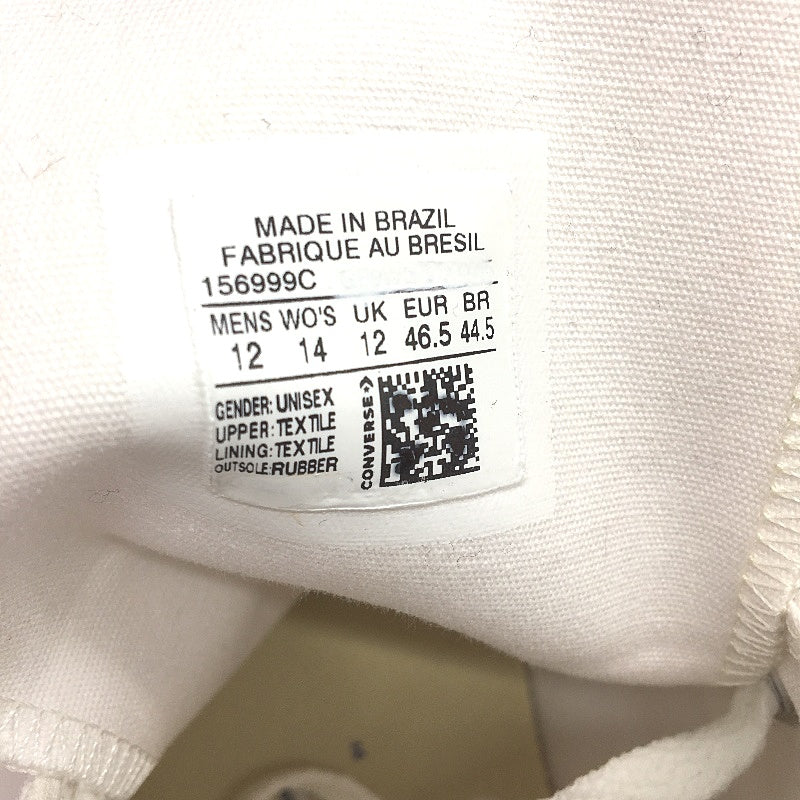 Converse CTAS Hi White Chuck All Star High Top Sneakers Unisex M12 L14 EU 46 NEW