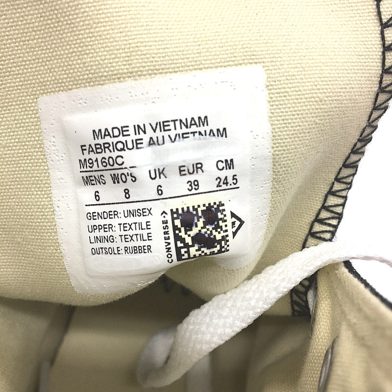 Converse CTAS Hi Black Chuck All Star High Top Sneakers Unisex M6 L8 EU 39 NEW