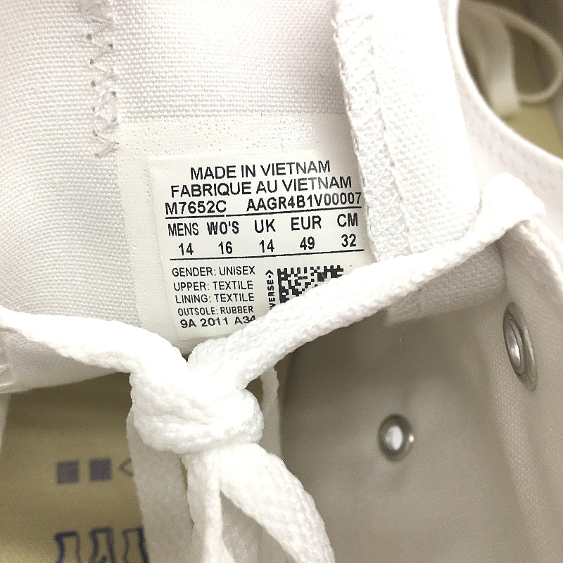 Converse White Chuck All Star CTAS Low Top Sneakers Unisex US M14 L16 EU 49 NEW