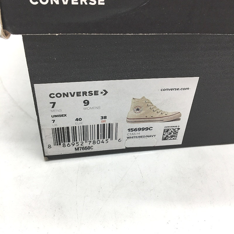 Converse White Chuck All Star High Top Sneakers Unisex US M7 L9 EU 40 DEMO