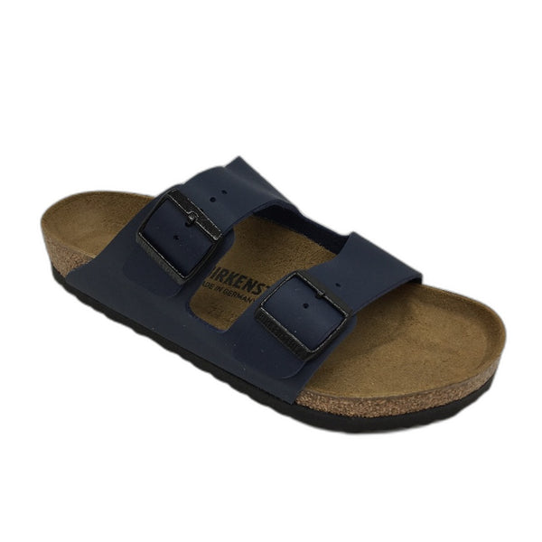 Birkenstock Classic Arizona Blue Regular Fit 2 Strap Slides Unisex 39 L8 M6 NEW