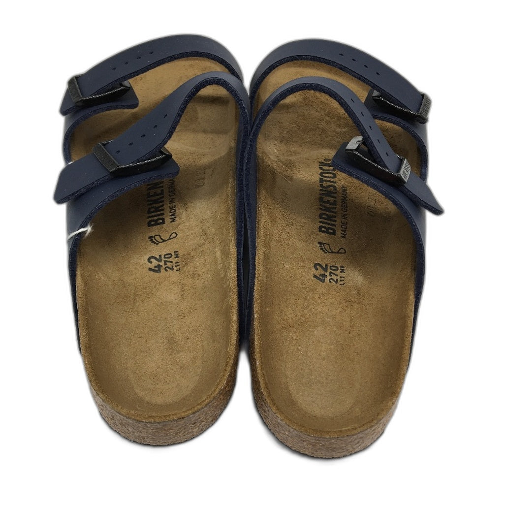 Birkenstock Classic Arizona Blue Regular Fit 2 Strap Slides Unisex 42 L11 M9 NEW