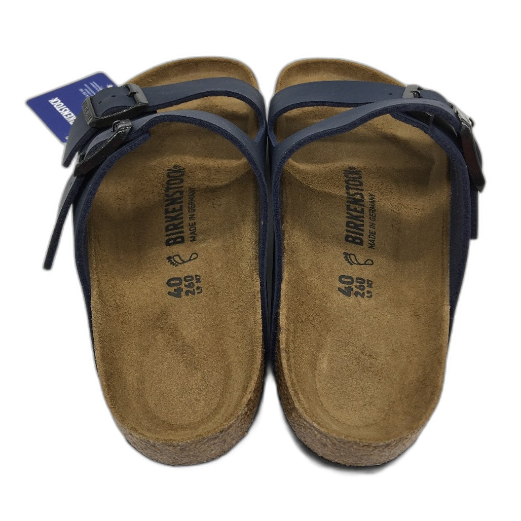 Birkenstock Classic Arizona Blue Regular Fit 2 Strap Slides Unisex 40 L9 M7 NEW