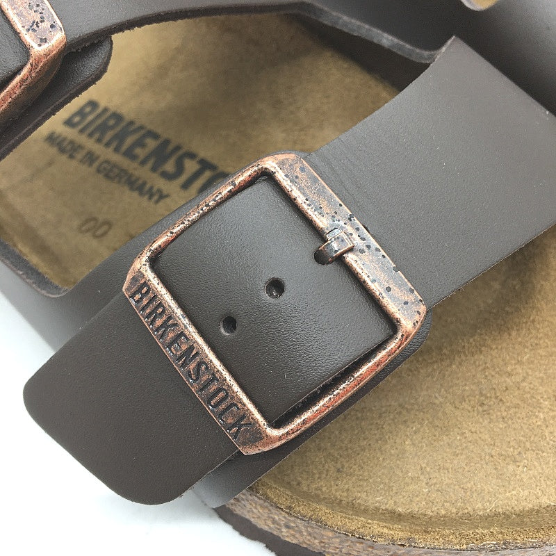 Birkenstock Arizona Dark Brown Regular Fit Leather Slides EU 38 US Sz M5 L7 NEW