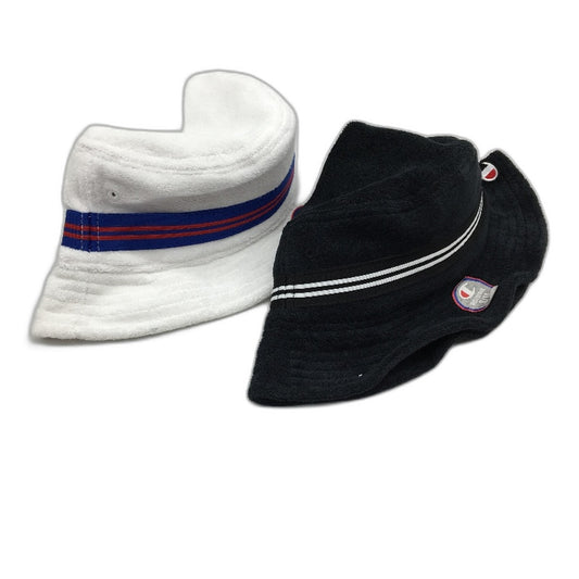 Champion 2 Pack Black and White Terry Bucket Hats Unisex Size S/M NEW