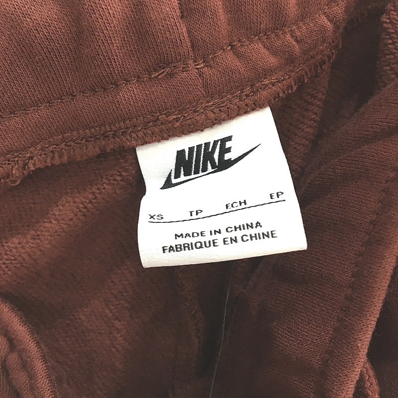 Nike Essential Fleece Crew Neck Choco Brown Mid Rise Joggers Ladies Size XS NEW