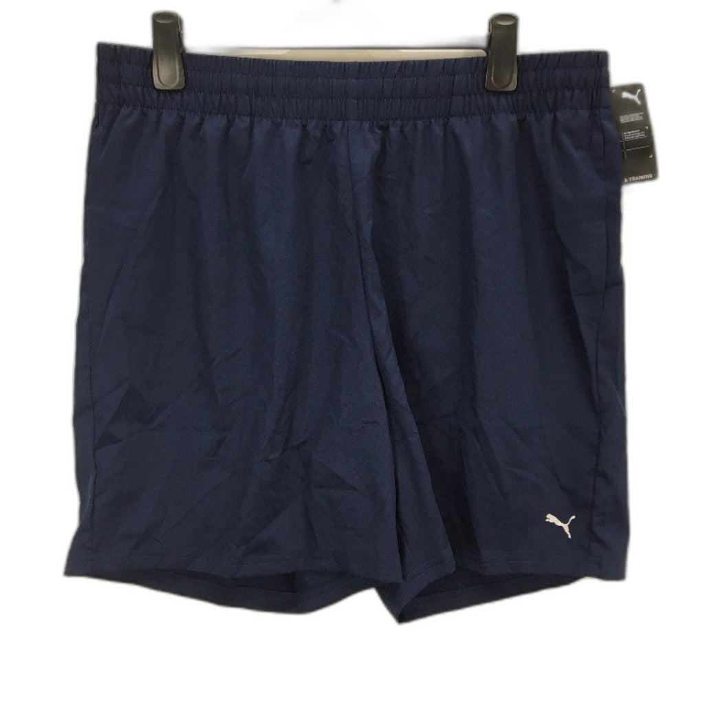 Puma Performance Woven 7 Inch Navy Blue Training Shorts Mens Size 2XL NEW