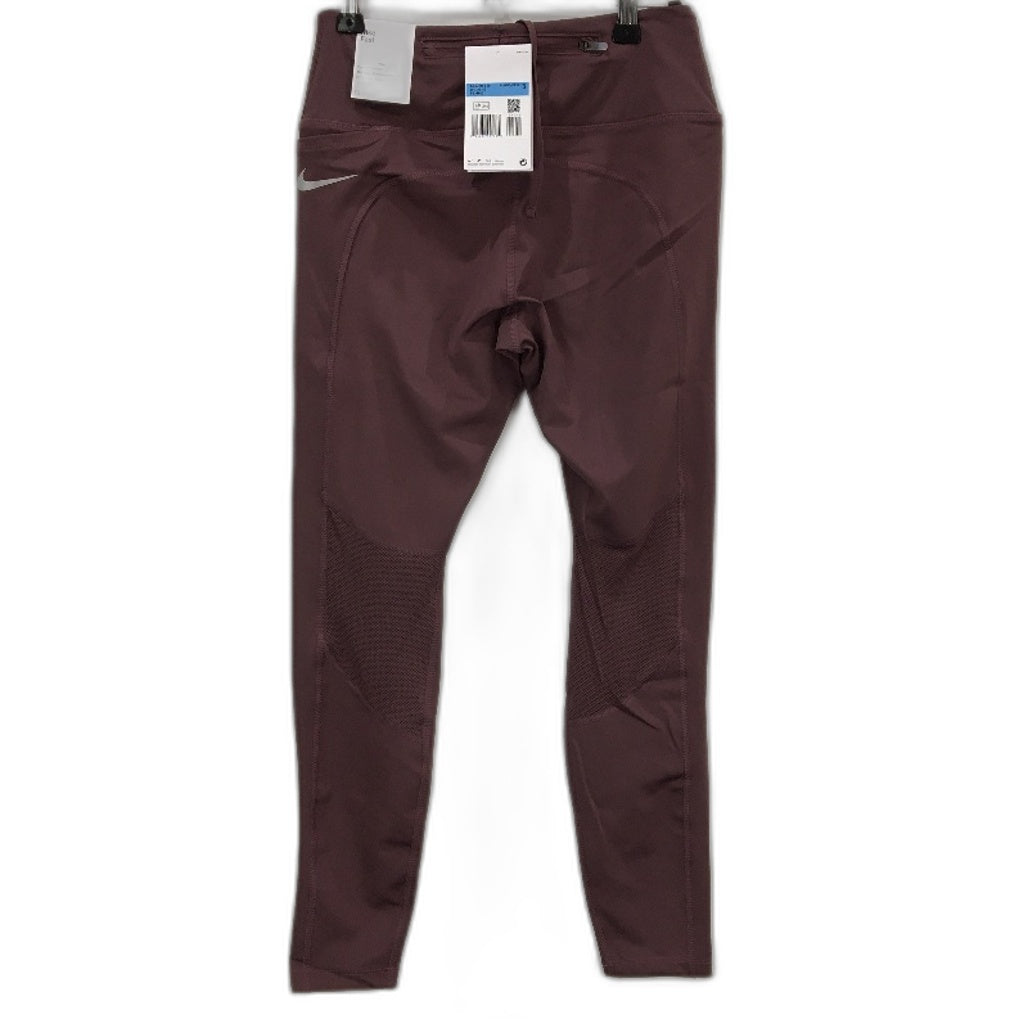 Nike Fast Pocket Mid Rise Plum Purple Running Leggings Ladies Size Medium NEW