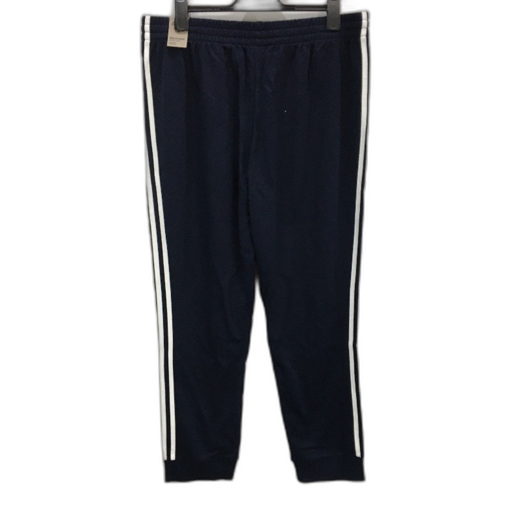 Adidas 3 Stripes French Terry Navy Blue Tapered Trackpants Mens Size 2XL NEW