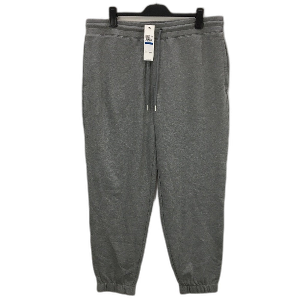 Calvin Klein Brushed Cotton Terry Heather Grey Jogger Pants Mens Size XL NEW