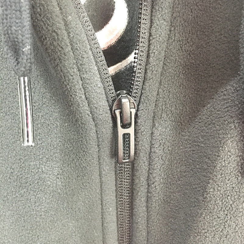 Adidas Polar Fleece Giant Logo Full Zip Black Hoodie Mens Size Medium NEW