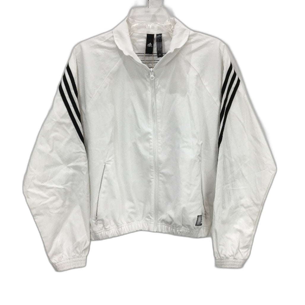 Adidas Primegreen Future Icon Woven White Track Jacket Ladies Size Medium NEW