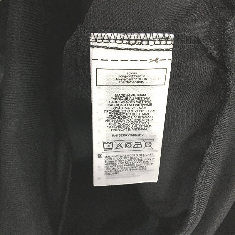 Adidas Adicolor Trefoil Black Satin Long Sleeve V Neck Jersey Mens Size XL NEW