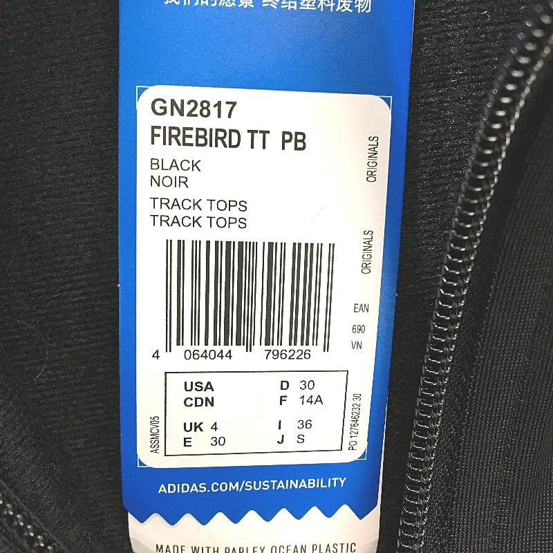 Adidas Adicolor Classics Firebird Black Track Jacket Ladies Size UK 4 NEW