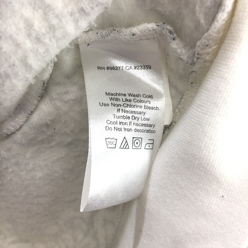 Vans Graffiti Print Full Zip Fleece White Hooded Jacket Mens Size Medium