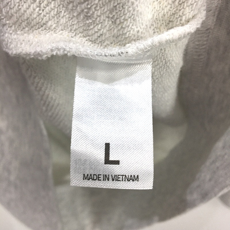 NBA Lounge Chicago Bulls Logo Grey Marle Terry Pullover Hoodie Mens Size Large