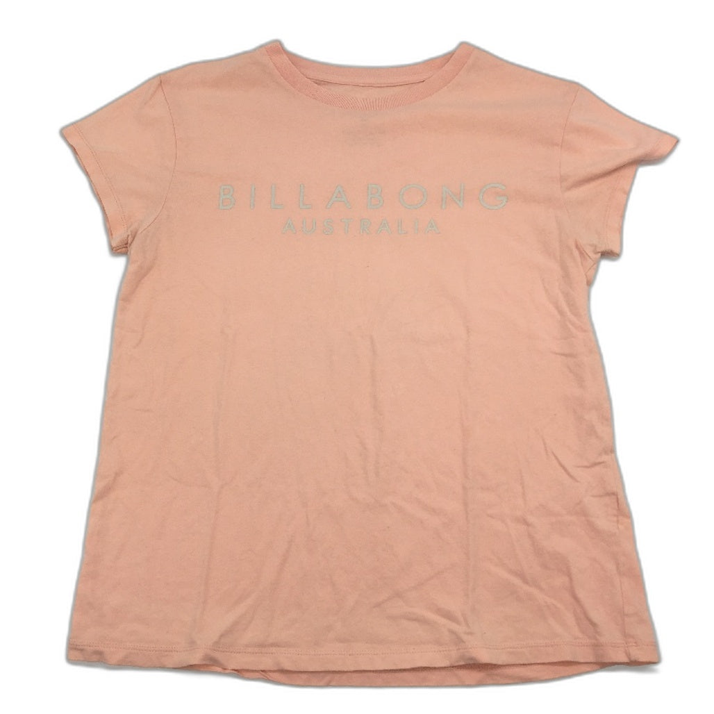 Billabong Basic Essentials Peach Pink Cotton T-Shirt Ladies Size Small