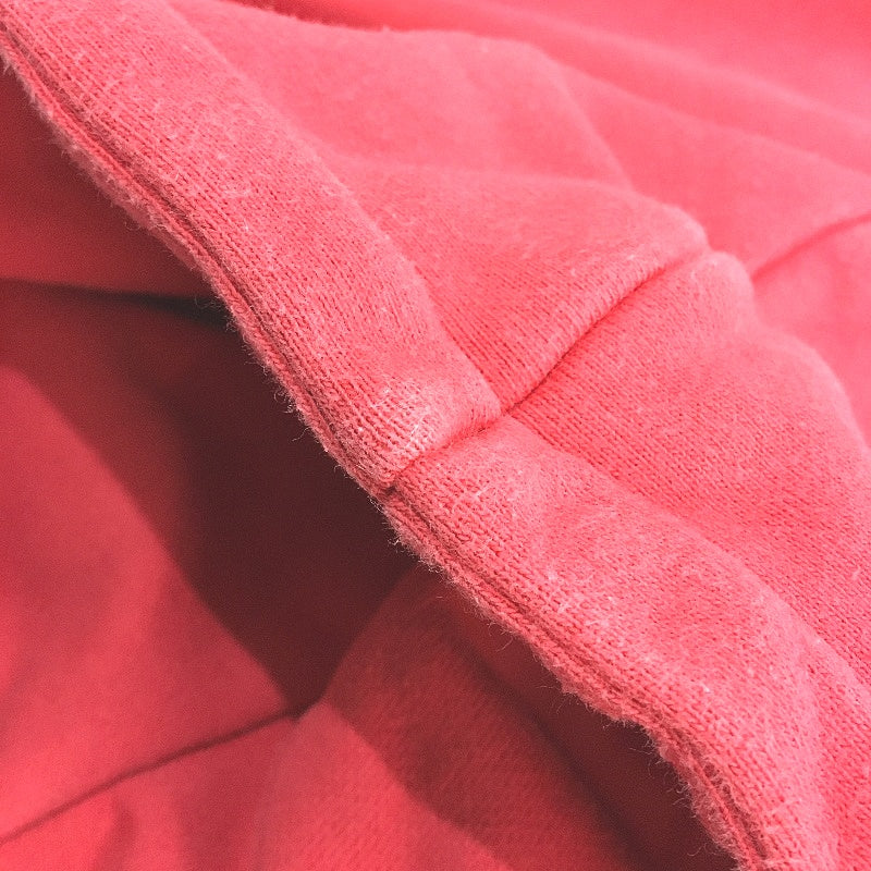 Champion Brushed Fleece Pullover Red Cotton Blend Hoodie Ladies Size Small