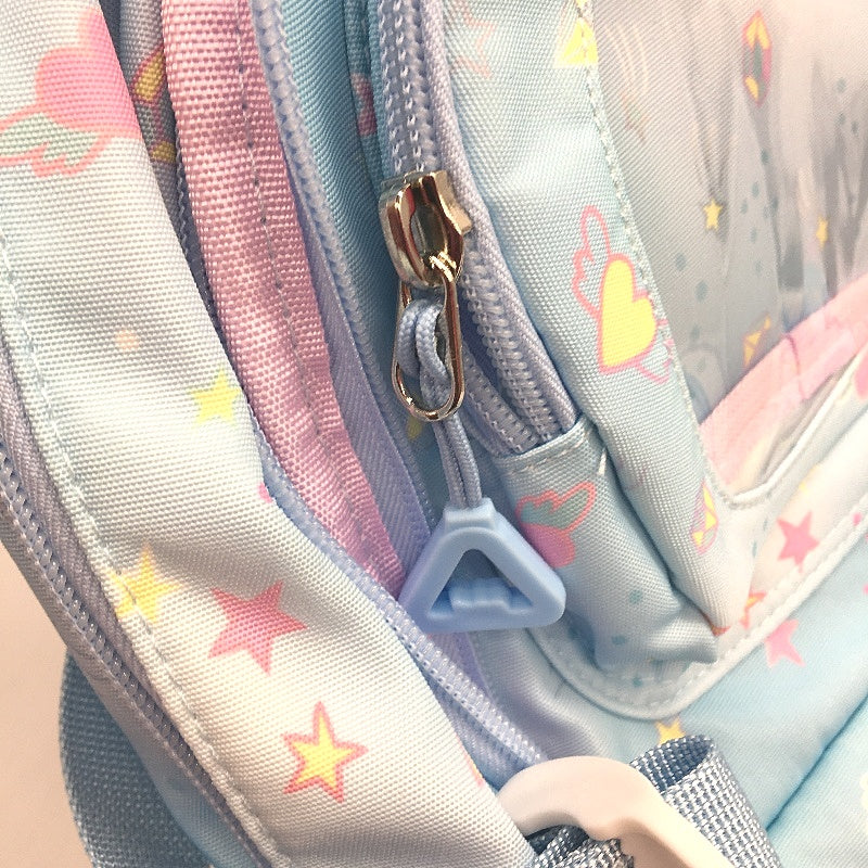 ALI Victory Kids Cute Backpack School Bag Multiple Pockets Reflective Strip NEW