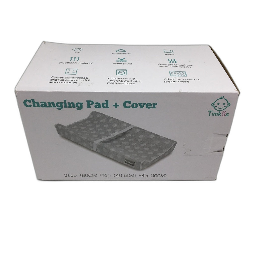Timkos Baby Waterproof Changing Pad Mat With Removeable Cover Non Slip NEW