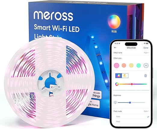 Meross Smart WiFi LED RGB Light Strip 16.4 FT App Control Alexa Homekit NEW