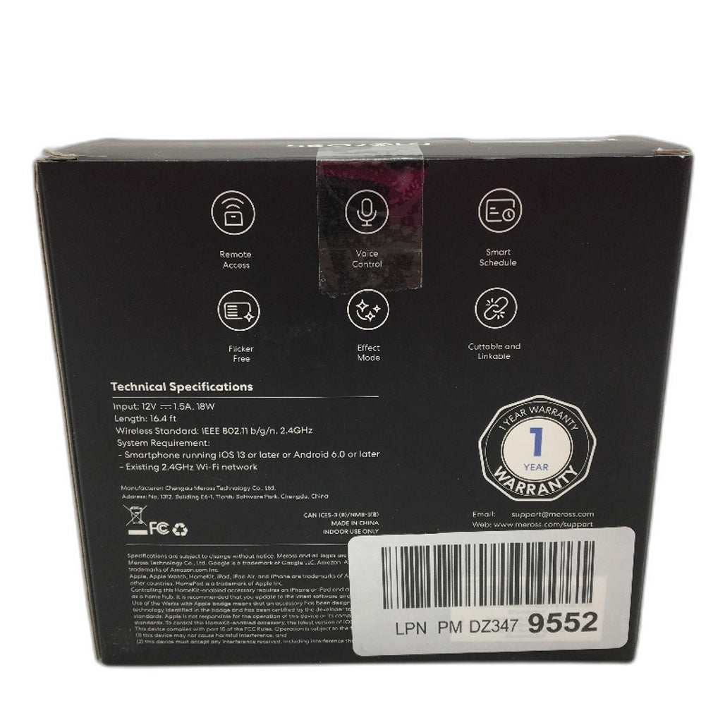 Meross Smart WiFi LED RGB Light Strip 16.4 FT App Control Alexa Homekit NEW