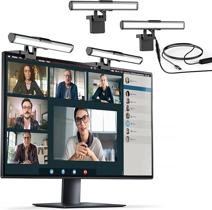 Computer Monitor Light Bar Video Streaming Lighting Dimmable 3 Colour Modes NEW