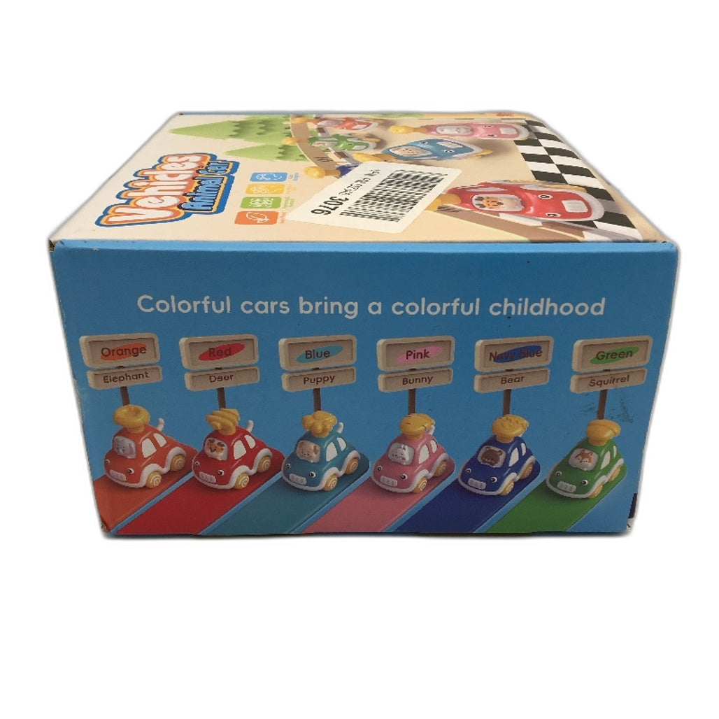 TooyBing Press And Go 6 Pack Animal Car Toys For Toddlers Age 12 Months+ NEW