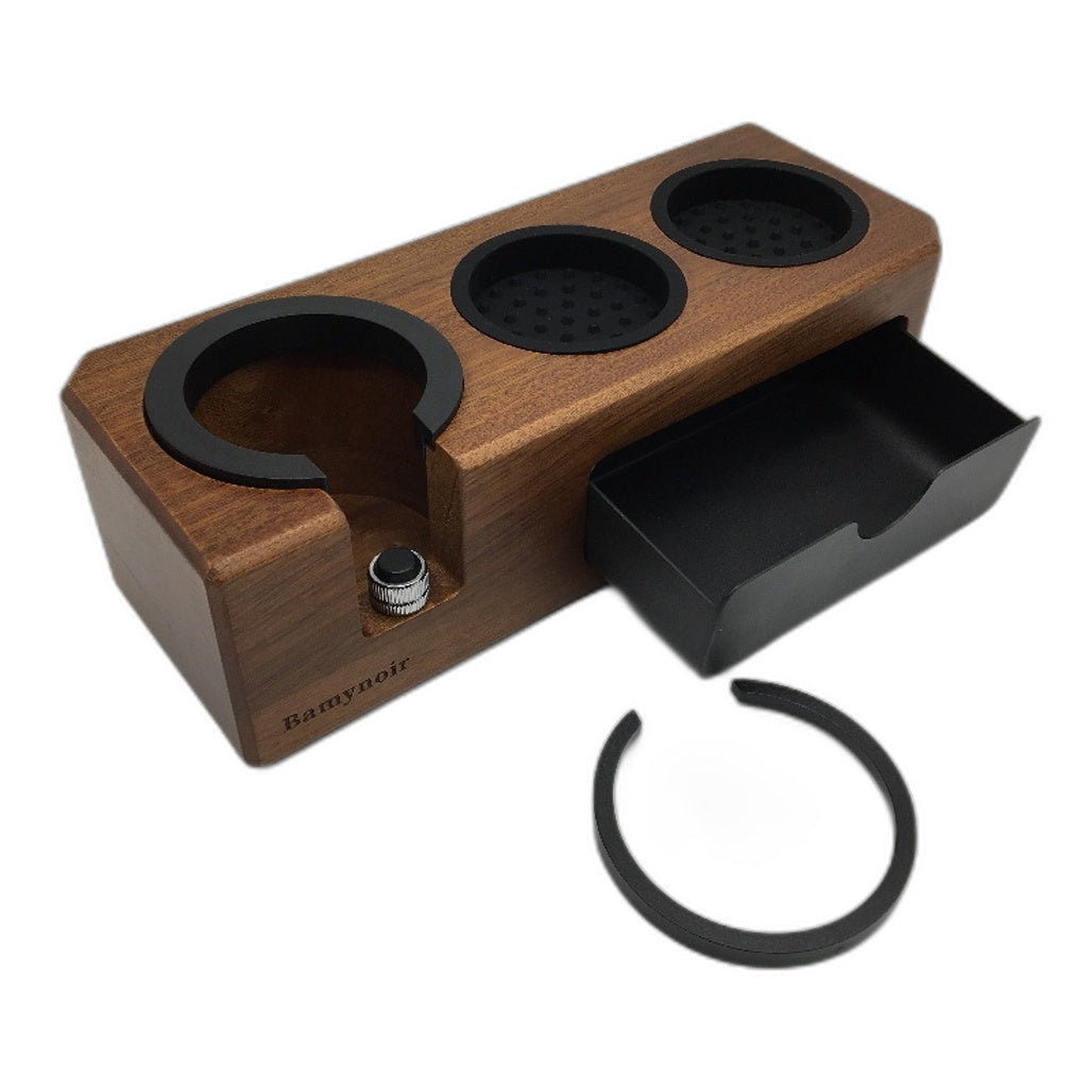 Bamynoir Wooden Espresso Knock Box Tamping Station Tamper Holder 51 54 58 MM NEW