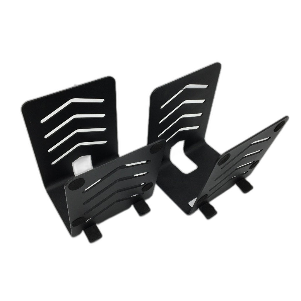 Suptek 2PCS Pair Metal Desktop Speaker Stand With Vibration Absorption Pads NEW