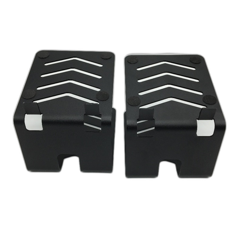 Suptek 2PCS Pair Metal Desktop Speaker Stand With Vibration Absorption Pads NEW