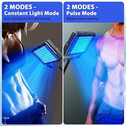 Jitesy Home Tanning Lamp Solarium 2 Modes Constant Pulsating All Skin Tones NEW