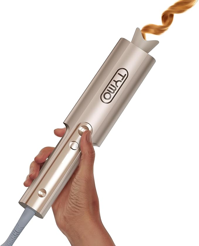 TYMO CurlPro Plus 25MM Ceramic Automatic Rotating Hair Curling Iron Curler NEW
