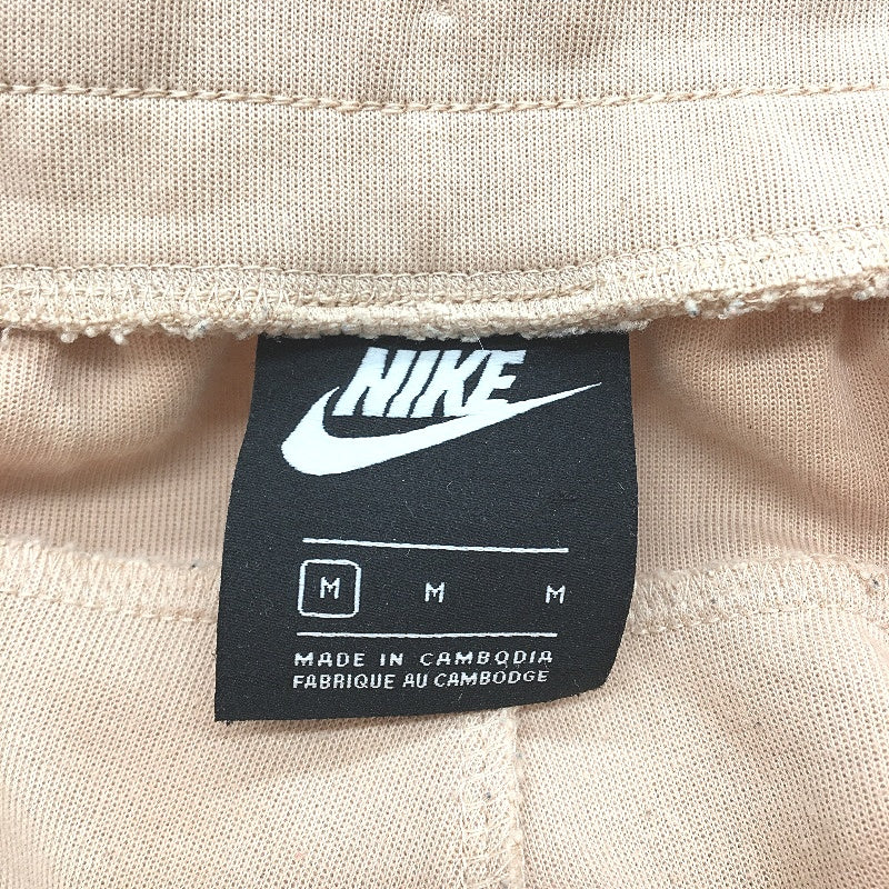Nike Peach Tan Slim Fit Elastic Waist Casual Cotton Track Pants Ladies Size M
