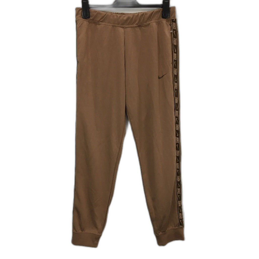 Nike Brown Slim Fit Light Weight Side Logo Strip Track Pants Mens Size M
