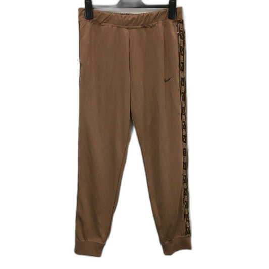 Nike Brown Slim Fit Light Weight Side Logo Strip Track Pants Mens Size M
