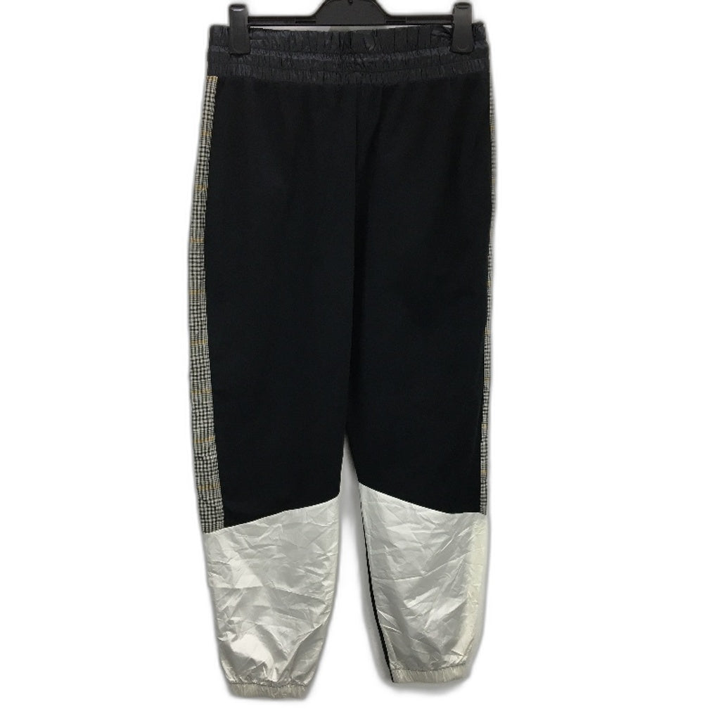 New Balance Black, Gold & White Parachute Trim Casual Track Pants Ladies Size M