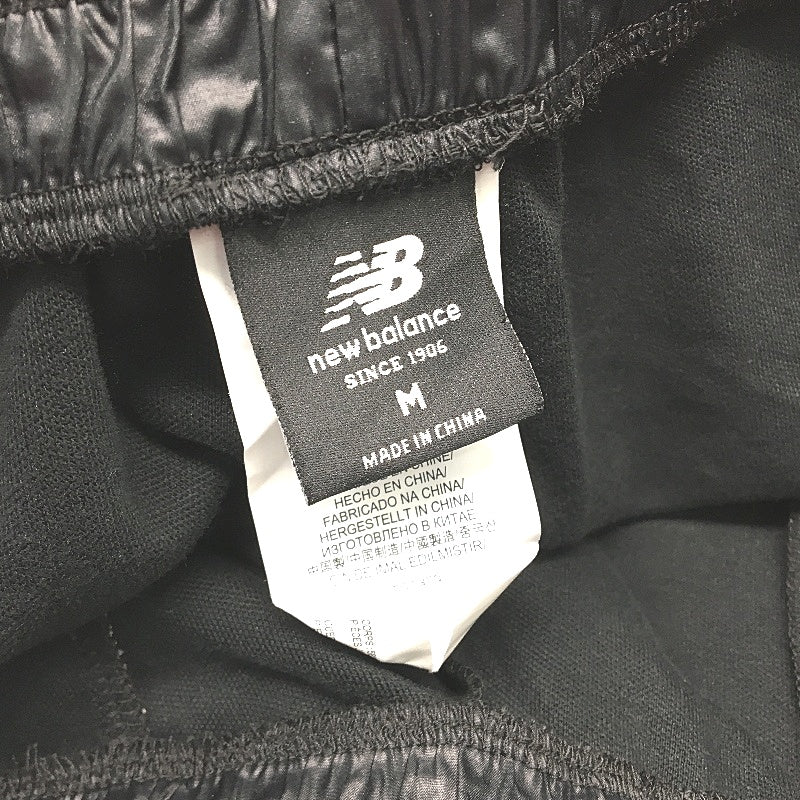 New Balance Black, Gold & White Parachute Trim Casual Track Pants Ladies Size M