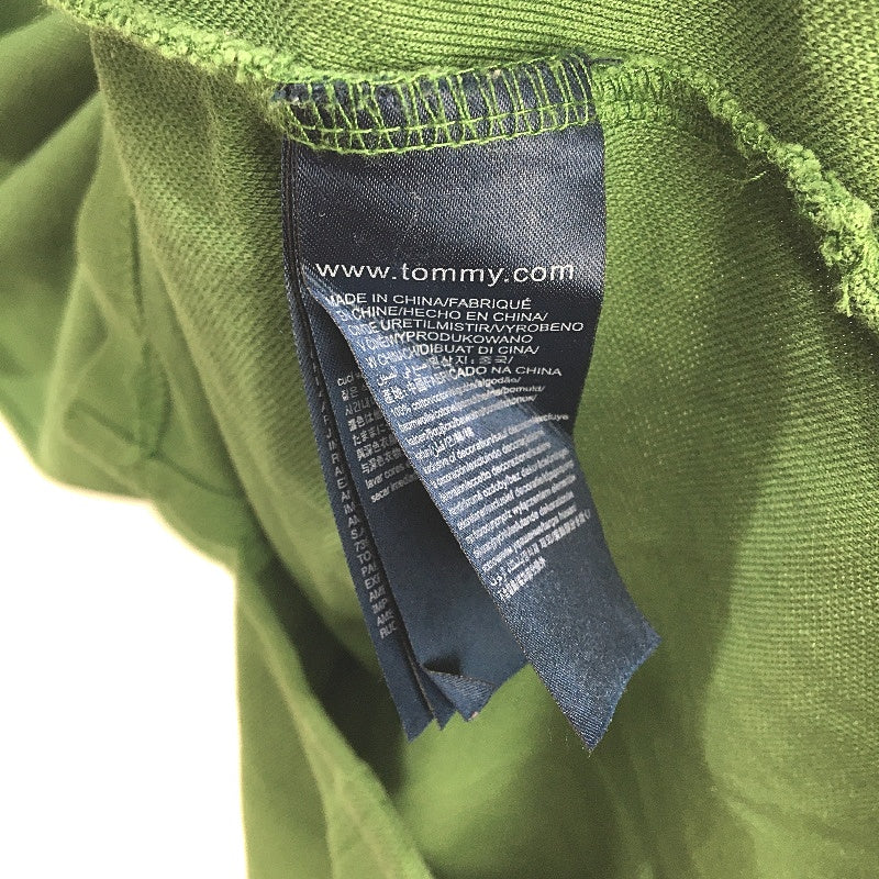 Tommy Hilfiger 100% Cotton Grass Green Collared Polo T-Shirt Mens Size M