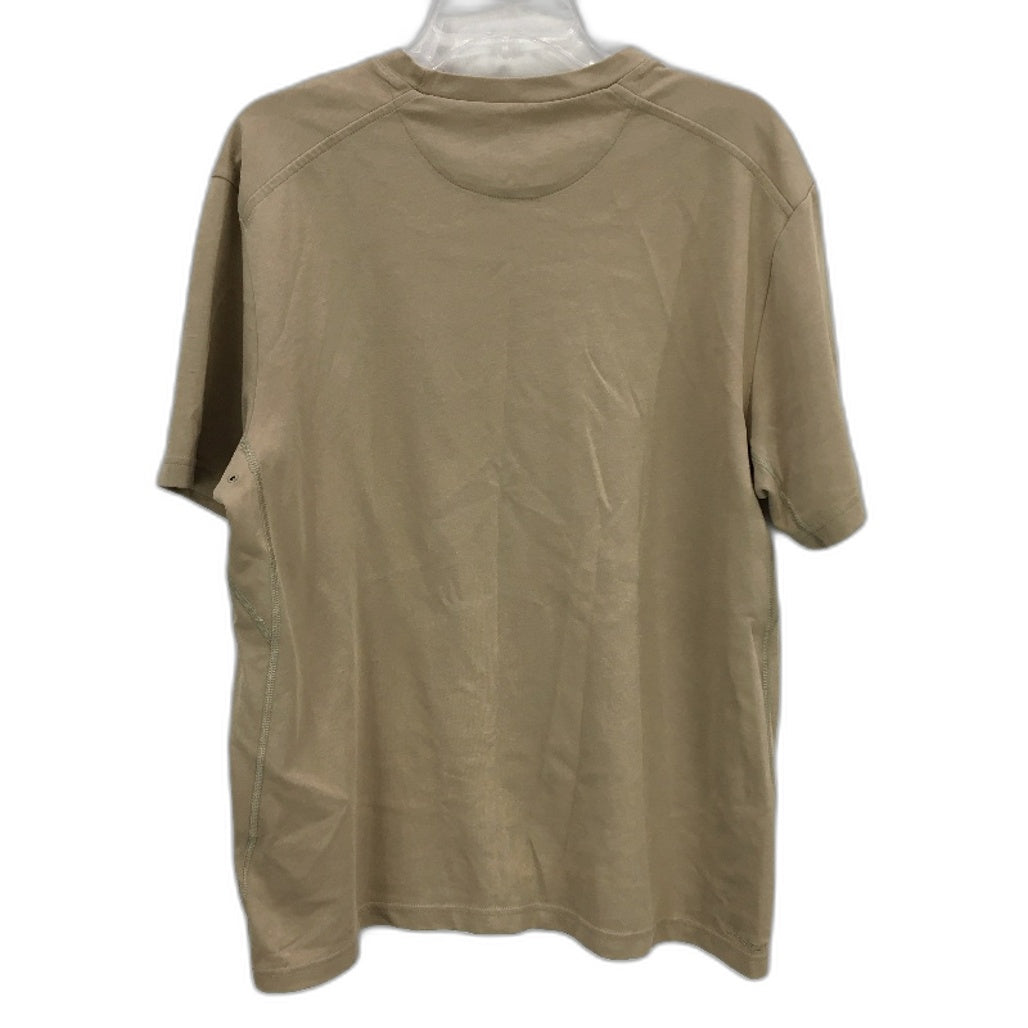 Nike Khaki Tan Dri-Fit Cotton Blend Short Sleeve Classic T-Shirt Mens Size L