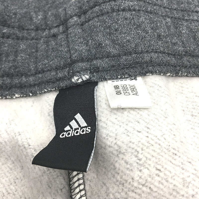 Adidas Elastic Waist Dark Grey Soft Fleece Lined Track Pants Ladies Size S