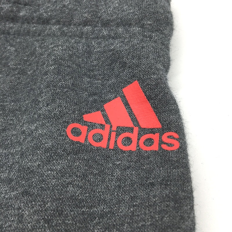 Adidas Elastic Waist Dark Grey Soft Fleece Lined Track Pants Ladies Size S